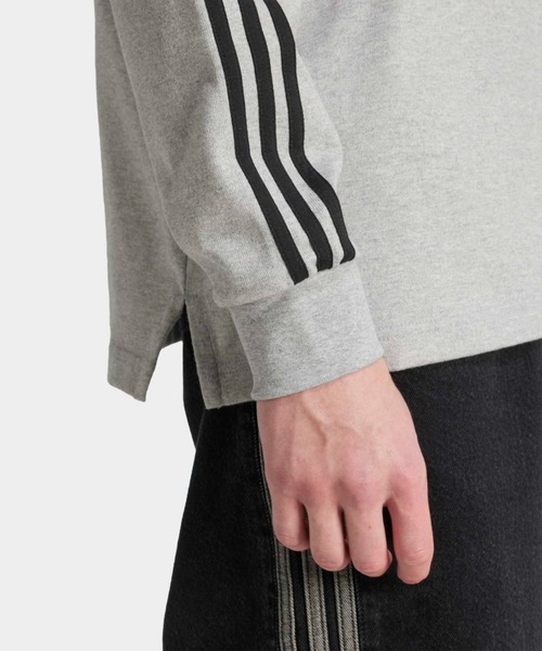 adidas（アディダス）の「アディカラーラグビーポロシャツ /  アディダスオリジナルス adidas Originals（ポロシャツ・メンズ・グレー・LARGE/3XL/X-LARGE/X-SMALL/SMALL/MEDIUM/XX-LARGE）」の6枚目の写真