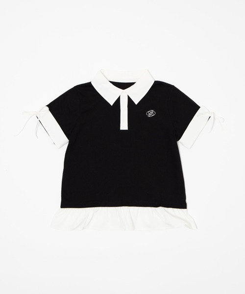 WEGO(ウィゴー)の「WEGO/ヘムフリルシャツドッキングTシャツ(Tシャツ/カットソー・レディース・グレー/アイボリー/ブラック・FREE)」の22枚目の写真