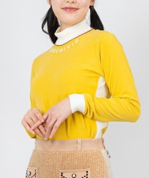 <LADIES>サイドリブ配色プルオーバー