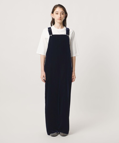 UNITED ARROWS(ユナイテッドアローズ)の「ベルベット サロペットパンツ(サロペット/オーバーオール・レディース・ネイビー/ブラック・38/36)」の13枚目の写真