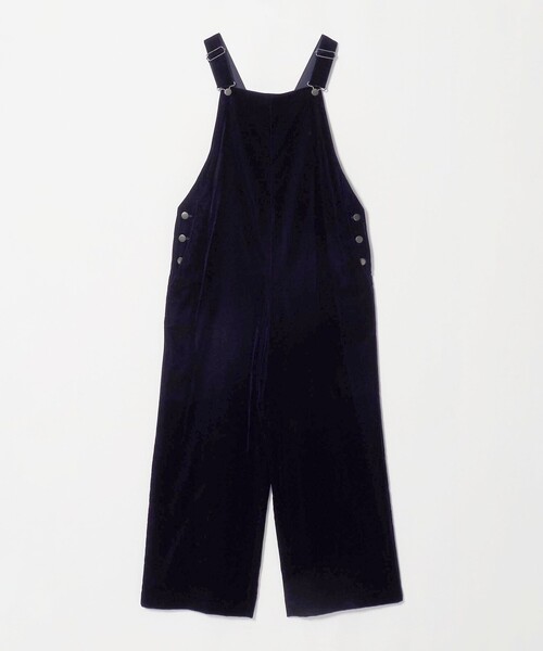 UNITED ARROWS(ユナイテッドアローズ)の「ベルベット サロペットパンツ(サロペット/オーバーオール・レディース・ネイビー/ブラック・38/36)」の16枚目の写真