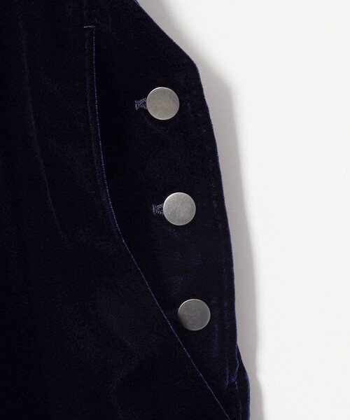 UNITED ARROWS(ユナイテッドアローズ)の「ベルベット サロペットパンツ(サロペット/オーバーオール・レディース・ネイビー/ブラック・38/36)」の21枚目の写真