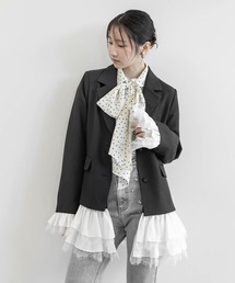 RANDA（ランダ）の「マルチウェイフリルレイヤードジャケット（ブルゾン）」