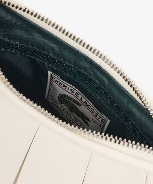 LACOSTE(ラコステ)の「LENGLEN シーズナル スモールレザープリーツバッグ(ハンドバッグ・レディース・ホワイト・FREE)」の11枚目の写真