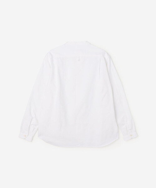 DANTON(ダントン)の「DANTON | オックスフォード バンドカラーシャツ SOLID MEN(シャツ/ブラウス・メンズ・ホワイト・40/42)」の3枚目の写真