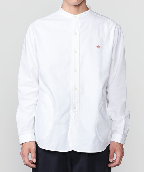 DANTON(ダントン)の「DANTON | オックスフォード バンドカラーシャツ SOLID MEN(シャツ/ブラウス・メンズ・ホワイト・40/42)」の10枚目の写真