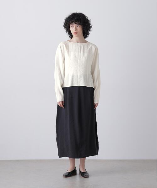 YLEVE(イレーヴ)の「YLEVE / RAYON-POLYESTER BROAD BLOUSE(シャツ/ブラウス・レディース・ブラウン/ブラック/ホワイト・1)」の13枚目の写真