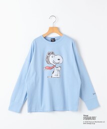 SHIPS（シップス）の「SHIPS KIDS:140~160cm   PEANUTS FA プリント ロングスリーブ Tシャツ（Tシャツ/カットソー）」
