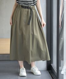 合繊チノクライミングベルトフレアースカート