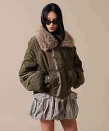 DankeSchon/ダンケシェーン/WOMEN REVERSIBLE FUR NYLON BLOUSON