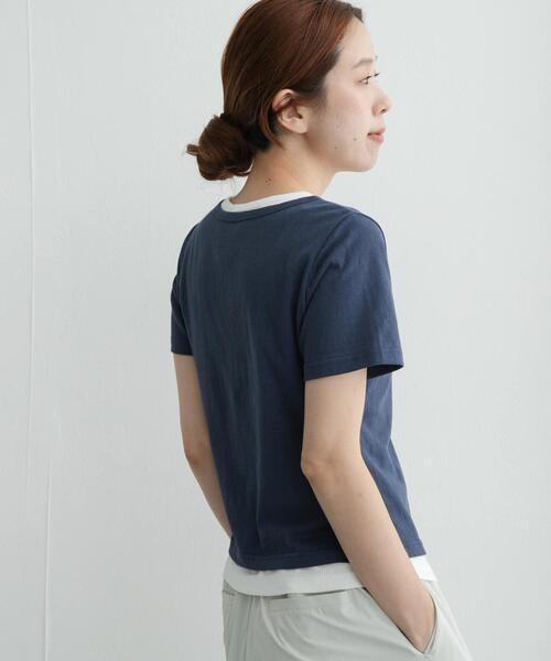 URBAN RESEARCH Sonny Label(アーバンリサーチサニーレーベル)の「レイヤードライクヘンリーネックプルオーバー(Tシャツ/カットソー・レディース・ボルドー/ネイビー/ブラック・FREE)」の18枚目の写真