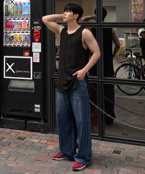 NOMING(ノミング)の「ベーシックレイヤードロングノースリーブ - ブラック(Tシャツ/カットソー・メンズ・ブラック・MEDIUM/LARGE/X-LARGE)」の1枚目の写真