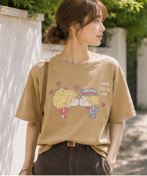 salle de bal(サルデバル)の「【 ADO MIZUMORI / ミズモリアド 】 水森亜土 カラー Tシャツ WNI(Tシャツ/カットソー・レディース・その他5/その他6/その他1/その他4/その他8/その他3/その他7/その他2・FREE)」の1枚目の写真