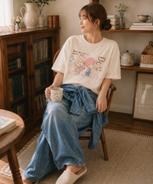 salle de bal（サルデバル）の「【 ADO MIZUMORI / ミズモリアド 】 水森亜土　カラー　Tシャツ　WNI（Tシャツ/カットソー）」