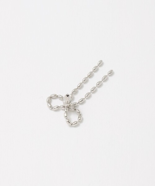 UNITED ARROWS(ユナイテッドアローズ)の「チェーンリボン ピアス(ピアス(両耳用)・レディース・シルバー・FREE)」の6枚目の写真