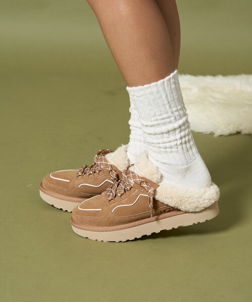 FREAK'S STORE（フリークスストア）の「限定展開 UGG/アグ W LOWMEL MULE/ウィメンズ ローメル ミュール[6~8サイズ展開]（スニーカー・レディース・キャメル/ブラック・7/8/6）」の17枚目の写真