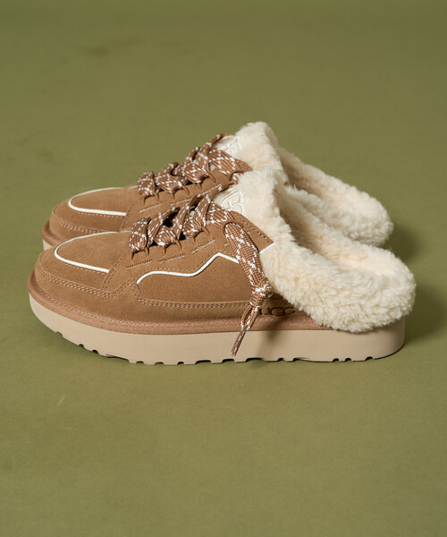 FREAK'S STORE（フリークスストア）の「限定展開 UGG/アグ W LOWMEL MULE/ウィメンズ ローメル ミュール[6~8サイズ展開]（スニーカー・レディース・キャメル/ブラック・7/8/6）」の5枚目の写真