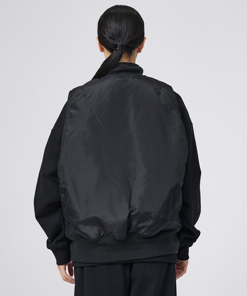 Alpha Industries(アルファインダストリーズ)の「【ALPHA / アルファ】MA-1 RELAXED FIT VEST / リラックスフィット MA-1ベスト(ブルゾン・メンズ・ブラック・XL/L/M)」の5枚目の写真