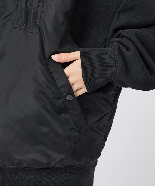 Alpha Industries(アルファインダストリーズ)の「【ALPHA / アルファ】MA-1 RELAXED FIT VEST / リラックスフィット MA-1ベスト(ブルゾン・メンズ・ブラック・XL/L/M)」の8枚目の写真