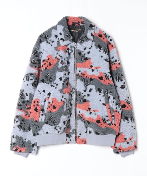 F-LAGSTUF-F（フラグスタフ）の「CHOCOCAMO FLEECE BOA JACKET（ニット/セーター・メンズ・グレー系カモフラージュ/カモフラージュ・MEDIUM/X-LARGE/LARGE）」の2枚目の写真