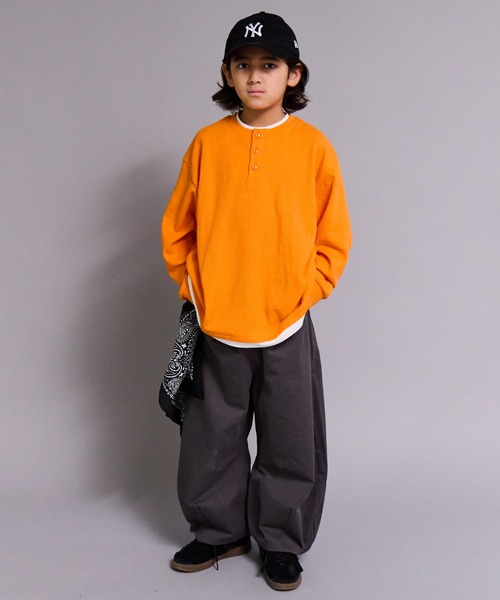 PAIRMANON STREET(ペアマノンストリート)の「【90-160cm】綿100% ツイル カーブシルエット パンツ【PAIRMANON STREET】(その他パンツ・キッズ・ブラック/ブラウン/ベージュ/ライトグレー/チャコールグレー/アイボリー・140/130/90/160/150/120/100/110)」の12枚目の写真