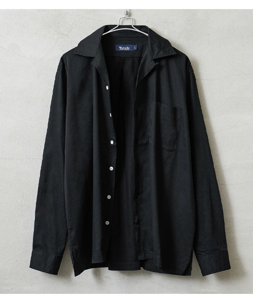 WAIPER.inc(ワイパーインク)の「WAIPER.inc コットンレーヨン オープンカラー L/Sシャツ ソリッドカラー(シャツ/ブラウス・メンズ・ネイビー/ブラック/ナチュラル/ブラウン・L/M/XL)」の19枚目の写真