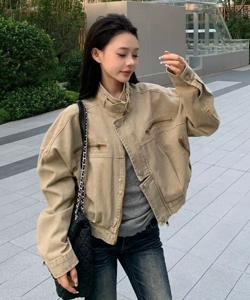 FAVORITO(ファヴォリート)の「デニムジャケット(その他アウター・レディース・ブラウン/モカ・F)」の6枚目の写真