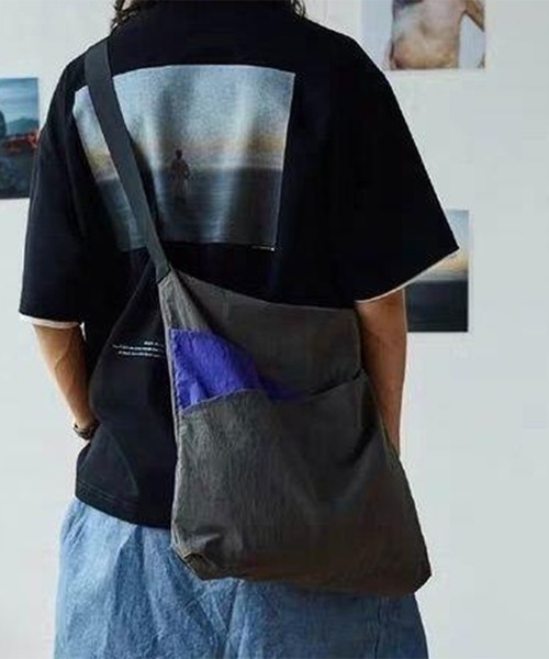 SETUP7(セットアップセブン)の「【SETUP7】ナイロンサイクリングショルダーバック SCCH(ショルダーバッグ・メンズ・グレー/イエロー/ブラック・FREE)」の2枚目の写真