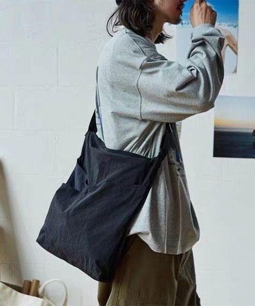 SETUP7(セットアップセブン)の「【SETUP7】ナイロンサイクリングショルダーバック SCCH(ショルダーバッグ・メンズ・グレー/イエロー/ブラック・FREE)」の1枚目の写真