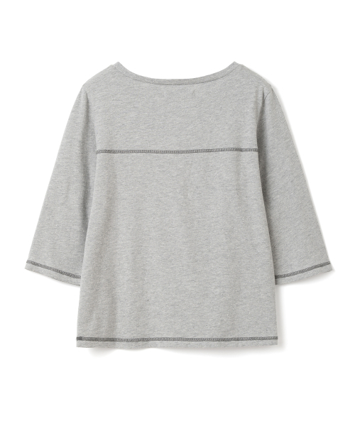 MILLO WOMEN（ミロウーマン）の「LEAU テクスチャーTシャツ [メランジグレー]（Tシャツ/カットソー・レディース・その他・ONE SIZE）」の5枚目の写真
