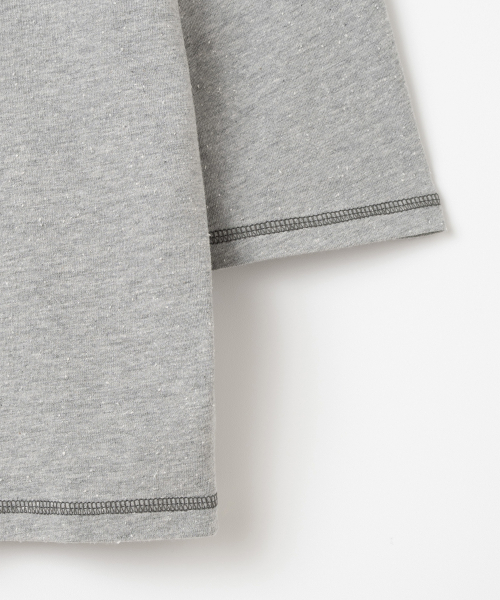MILLO WOMEN（ミロウーマン）の「LEAU テクスチャーTシャツ [メランジグレー]（Tシャツ/カットソー・レディース・その他・ONE SIZE）」の7枚目の写真