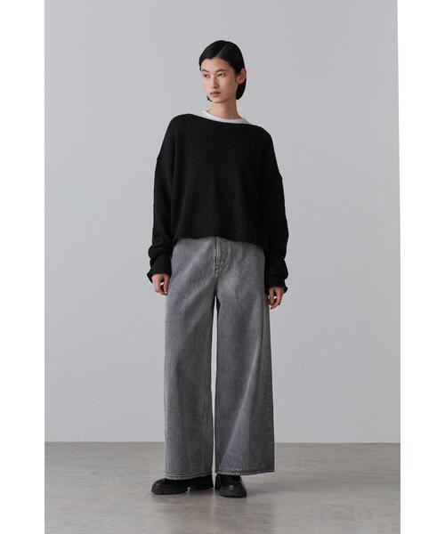 YLEVE(イレーヴ)の「YLEVE / WOOL SILK KN P/O(ニット/セーター・レディース・ブラック/ネイビー・1)」の16枚目の写真