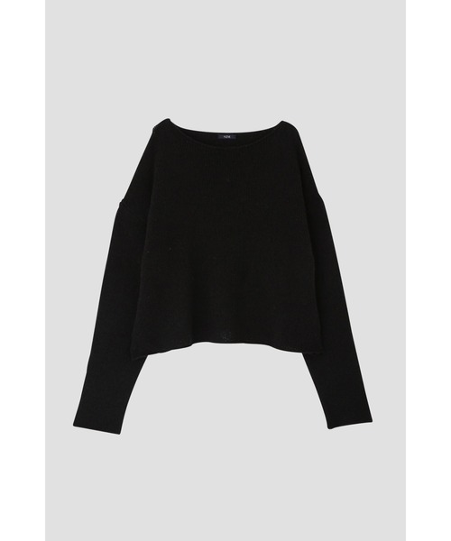 YLEVE(イレーヴ)の「YLEVE / WOOL SILK KN P/O(ニット/セーター・レディース・ブラック/ネイビー・1)」の4枚目の写真