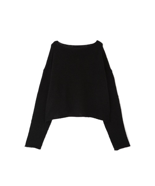 YLEVE(イレーヴ)の「YLEVE / WOOL SILK KN P/O(ニット/セーター・レディース・ブラック/ネイビー・1)」の5枚目の写真