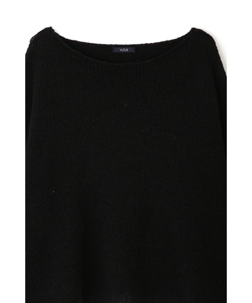 YLEVE(イレーヴ)の「YLEVE / WOOL SILK KN P/O(ニット/セーター・レディース・ブラック/ネイビー・1)」の6枚目の写真