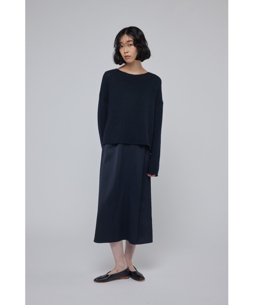 YLEVE(イレーヴ)の「YLEVE / WOOL SILK KN P/O(ニット/セーター・レディース・ブラック/ネイビー・1)」の13枚目の写真