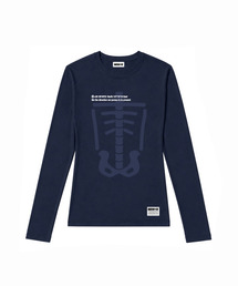 SEW-B（ソービー）の「セミクロップドリブ長袖Tシャツ [ネイビー]（Tシャツ/カットソー）」