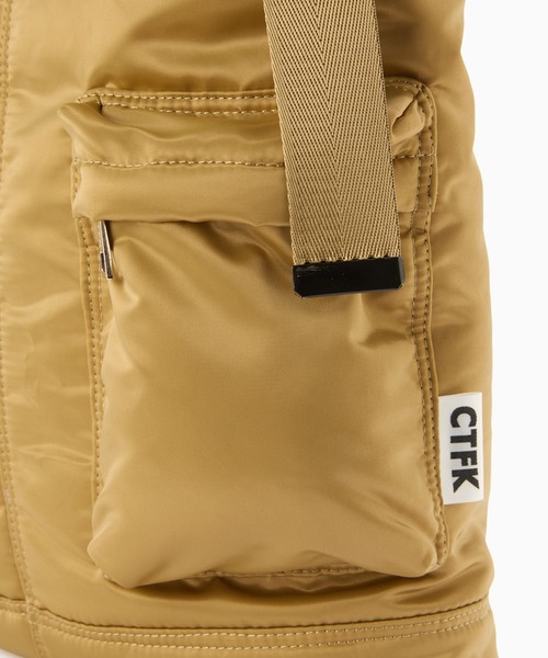 CONTROL FREAK / CTFK(コントロールフリーク)の「CONTROL FREAK / CTFK(コントロールフリーク/シーティーエフケー)ダブルポケットショルダートート(トートバッグ・レディース・ブラック/カーキ・FREE)」の22枚目の写真