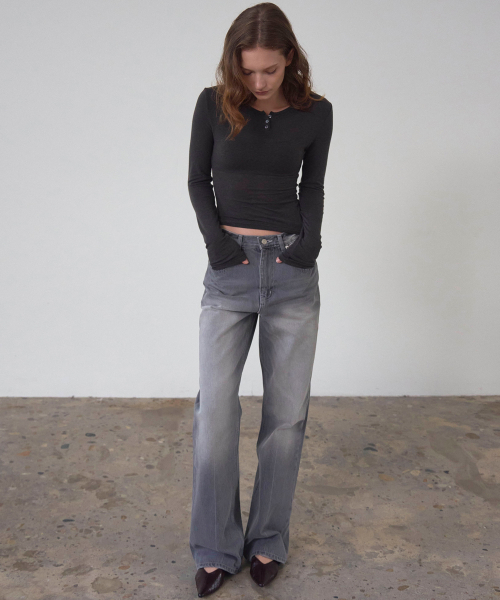 SSIN AND LEE(シンアンドリー)の「ヘイリー ウォッシュドデニムパンツ グレー(デニムパンツ・レディース・その他・SMALL/MEDIUM)」の8枚目の写真