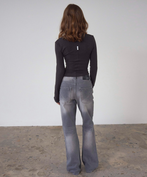 SSIN AND LEE(シンアンドリー)の「ヘイリー ウォッシュドデニムパンツ グレー(デニムパンツ・レディース・その他・SMALL/MEDIUM)」の10枚目の写真