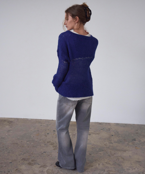 SSIN AND LEE(シンアンドリー)の「ヘイリー ウォッシュドデニムパンツ グレー(デニムパンツ・レディース・その他・SMALL/MEDIUM)」の2枚目の写真