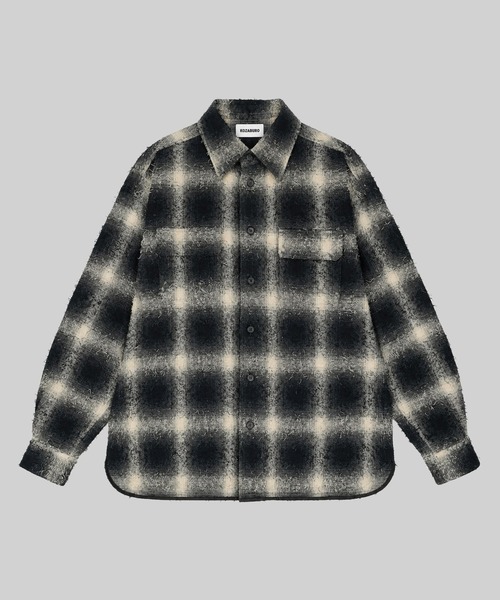 KOZABURO(コウザブロウ)の「【KOZABURO】BOXY FIT FLAP POCKET SHIRTS(シャツ/ブラウス・メンズ・ブラック/ブルー・2/3)」の1枚目の写真