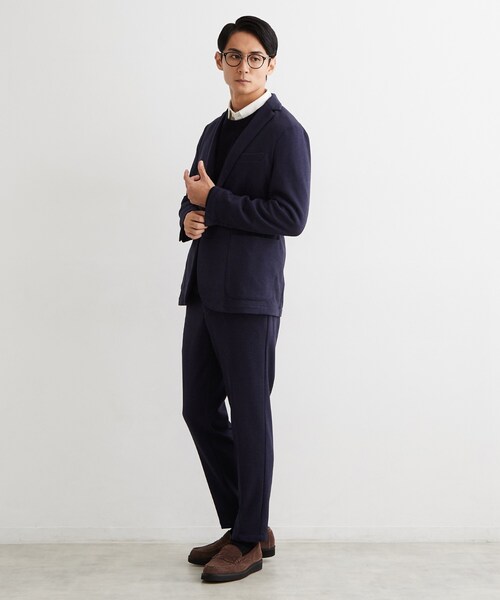 THE SHOP TK (ザ ショップ ティーケー )の「【ストレッチ/セットアップ可】ツイル起毛スラックス(その他パンツ・メンズ・ダークグレー/ネイビー・03/02/01/04)」の9枚目の写真