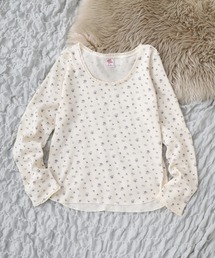 JEMORGAN 花柄ワッフルレーストリミングリボン付きL/S-T（パック）