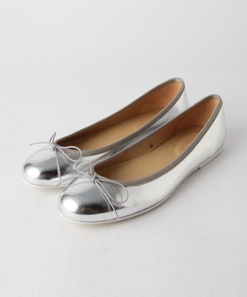 BEAUTY&YOUTH UNITED ARROWS(ビューティーアンドユースユナイテッドアローズ)の「BY エナメルバレエシューズ2◆(バレエシューズ・レディース・シルバー/ブラック・37/35/36h/37h/35h/38/36)」の2枚目の写真