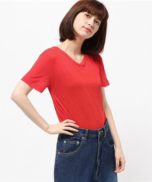 MOUSSY（マウジー）の「R/L SUMMER TEE J（Tシャツ/カットソー・レディース・ホワイト/レッド/ブラック系その他・FREE）」の13枚目の写真