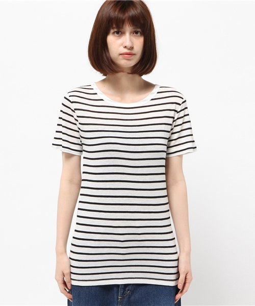 MOUSSY（マウジー）の「R/L SUMMER TEE J（Tシャツ/カットソー・レディース・ホワイト/レッド/ブラック系その他・FREE）」の4枚目の写真