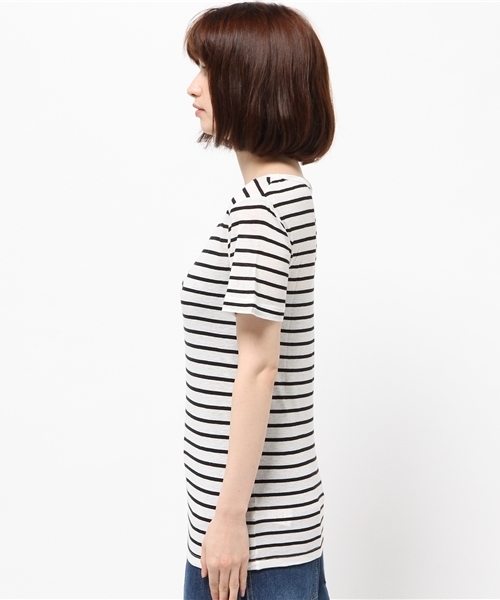 MOUSSY（マウジー）の「R/L SUMMER TEE J（Tシャツ/カットソー・レディース・ホワイト/レッド/ブラック系その他・FREE）」の5枚目の写真