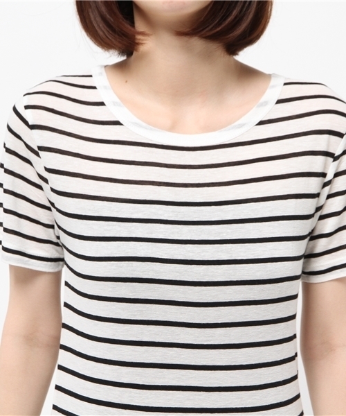 MOUSSY（マウジー）の「R/L SUMMER TEE J（Tシャツ/カットソー・レディース・ホワイト/レッド/ブラック系その他・FREE）」の7枚目の写真