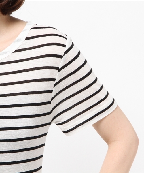 MOUSSY（マウジー）の「R/L SUMMER TEE J（Tシャツ/カットソー・レディース・ホワイト/レッド/ブラック系その他・FREE）」の8枚目の写真